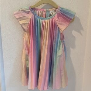 SHEIN Kids Pastel Pleated Dress